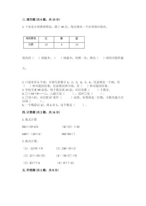 苏教版小学四年级上册数学期末卷附参考答案【达标题】.docx