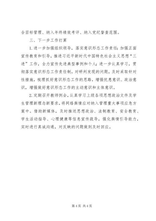 学校党支部关于XX年第一季度意识形态领域研判报告 (2).docx