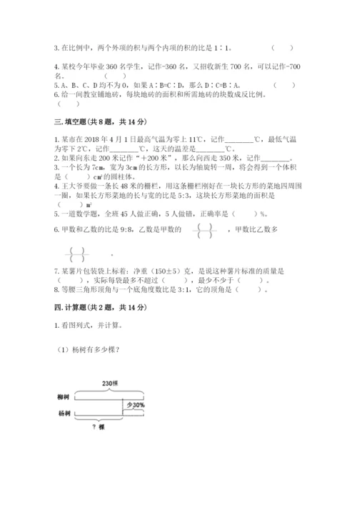 南宁市小升初数学测试卷完整版.docx