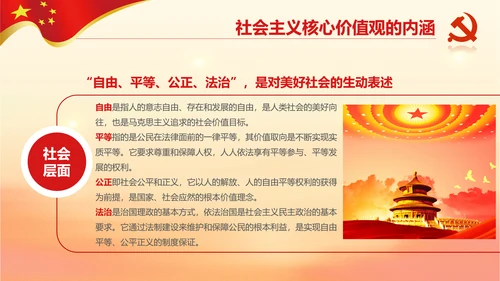 新时代培育社会主义核心价值观PPT模板