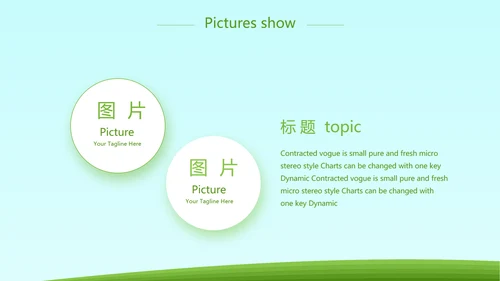 绿色乡村振兴战略发展建设新农村动态PPT模板