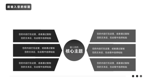 黑白商务简洁市场营销策划PPT模板