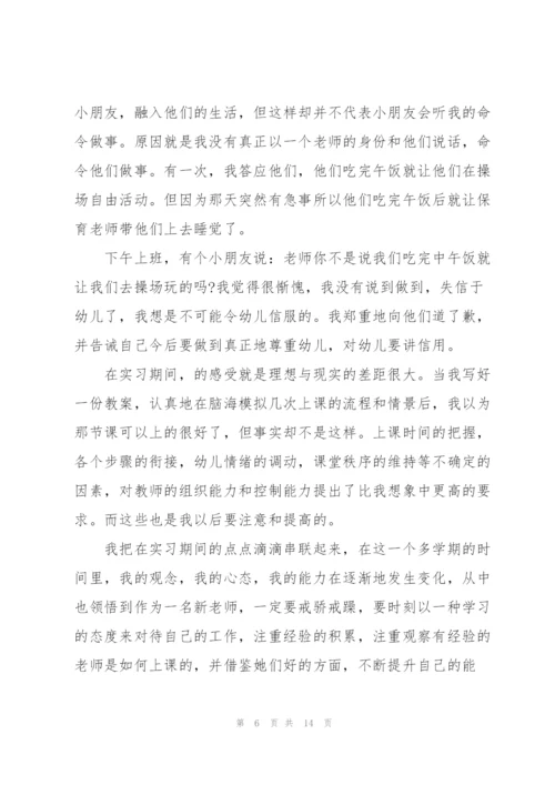 幼儿园教师试用期心得范文5篇.docx