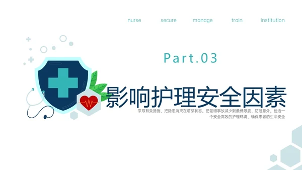 绿色简约医疗元素护理安全管理制度培训ppt