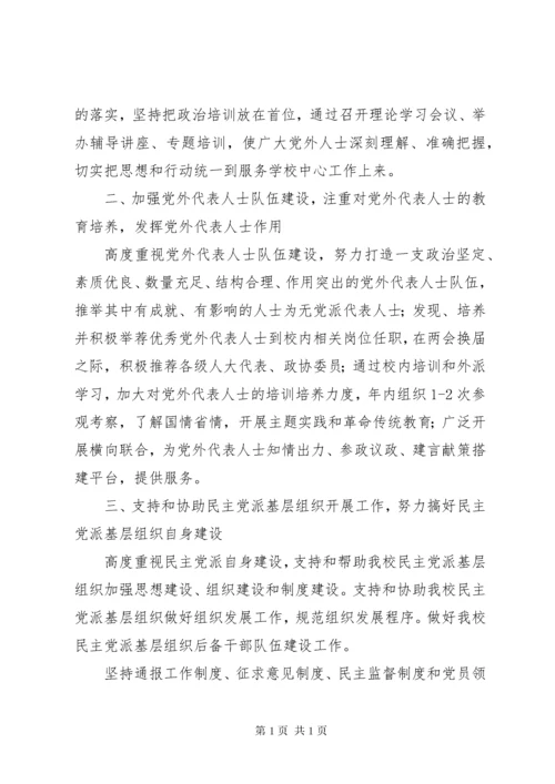 20XX年学院党委统战部工作计划.docx