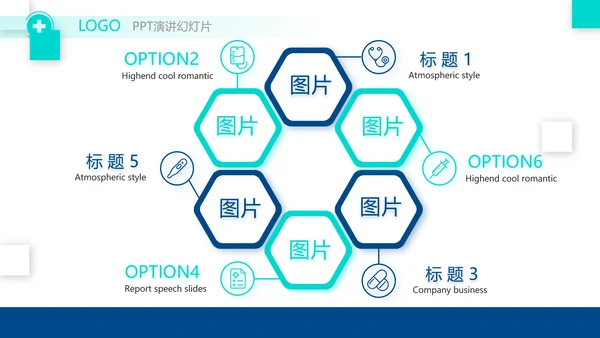 医疗行业年终工作总结动态PPT模板