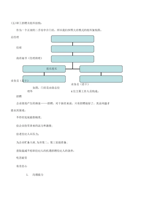 二手房中介门店运营实施方案