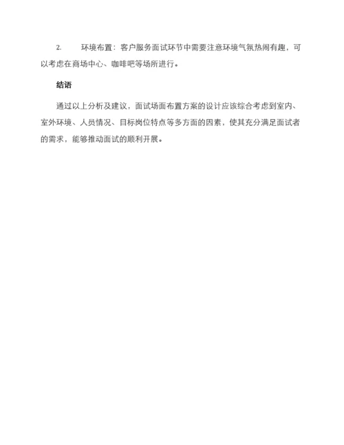 面试场面布置方案.docx