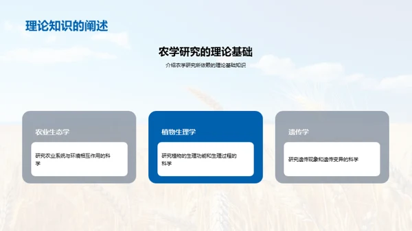 农学研究全景解析