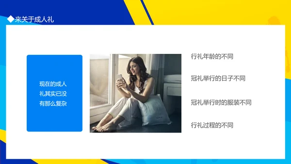 十八岁成人礼PPT模板