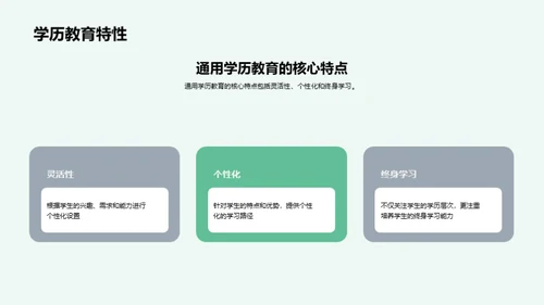 深化通用学历教育