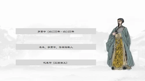 四大名著介绍通用PPT模板