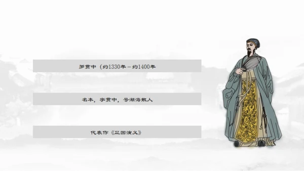 四大名著介绍通用PPT模板