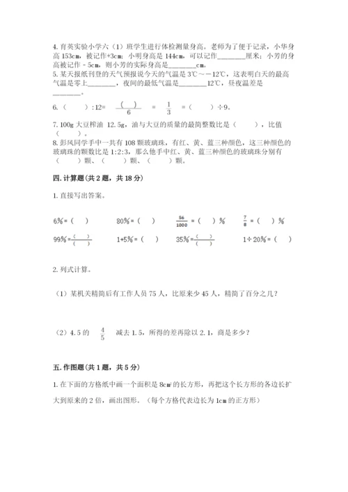 人教版六年级下册数学期末测试卷及答案【网校专用】.docx