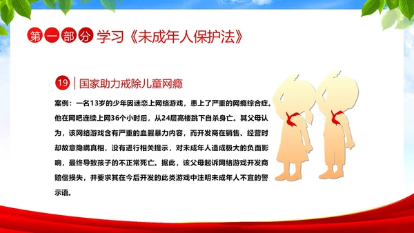 保护未成年人学习未成年人保护法讲座PPT课件公益宣传
