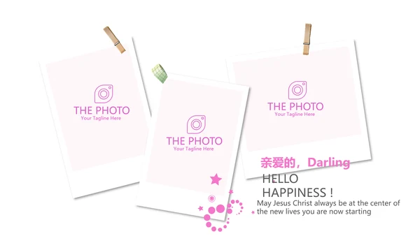 粉色员工生日会电子相册动态PPT模板