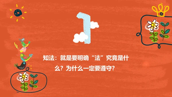 小学生法制教育知识PPT小天使课件