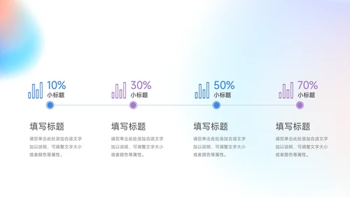 蓝紫梦幻渐变保险行业汇报PPT模板