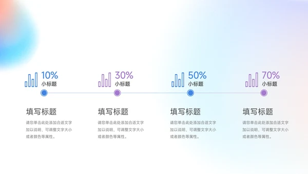 蓝紫梦幻渐变保险行业汇报PPT模板