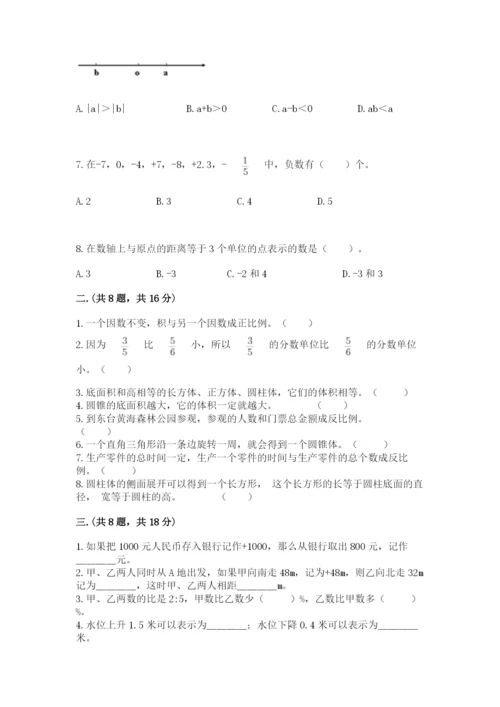 青岛版数学小升初模拟试卷（能力提升）.docx