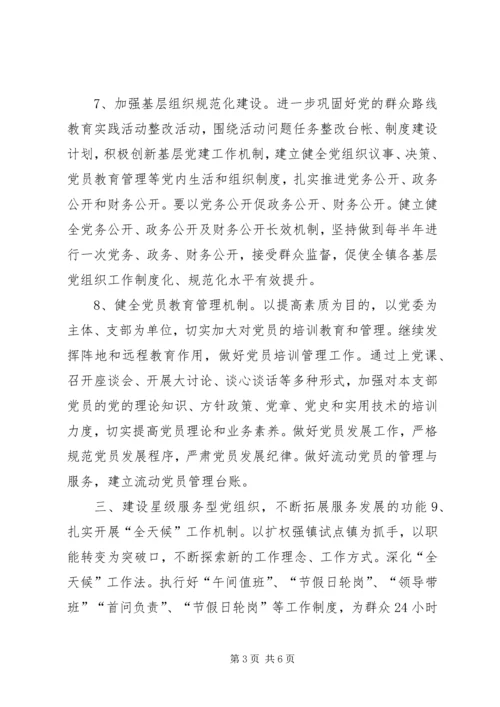 乡镇年度基层党组织建设工作要点规划.docx