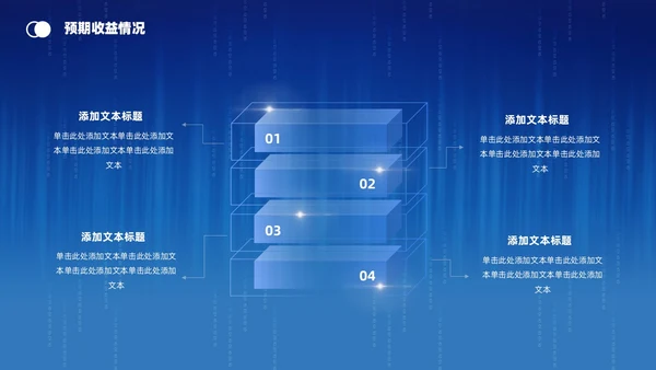 金融理财融资蓝底科技风光效城市剪影金融行业模板PPT