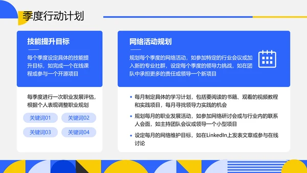 蓝色简约风职业生涯规划PPT