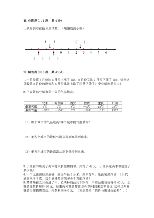 衡水小学毕业数学试卷【原创题】.docx