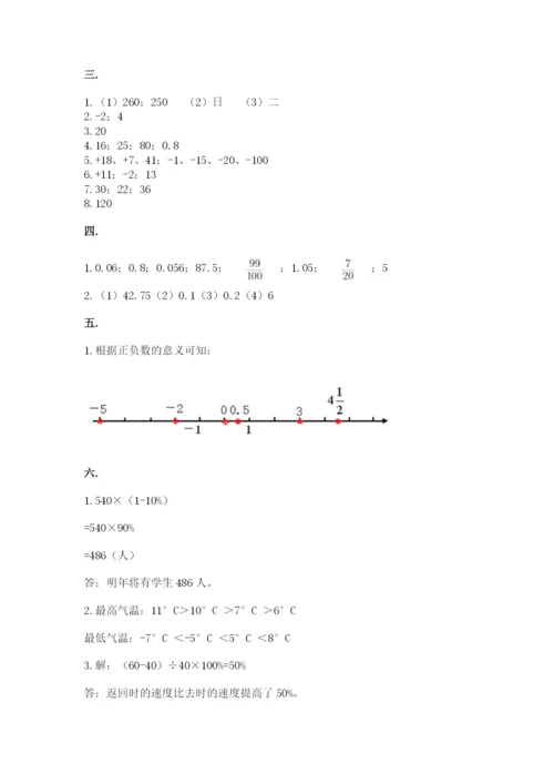 青岛版数学小升初模拟试卷【必刷】.docx