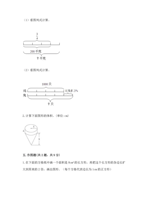 人教版六年级下册数学期末测试卷（网校专用）word版.docx