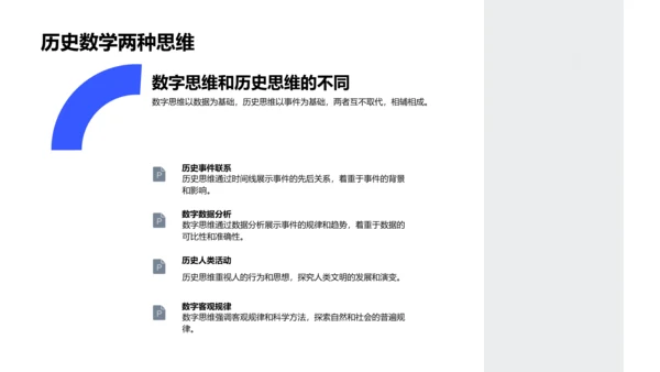 历史学习的数学视角PPT模板