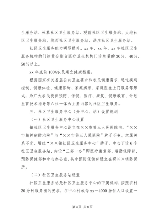 乡镇社区卫生服务发展计划.docx