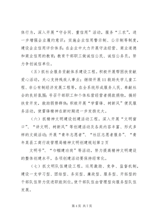 某县工商行政管理局精神文明创建规划 (4).docx