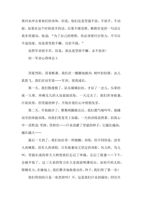热初一军训心得体会.docx