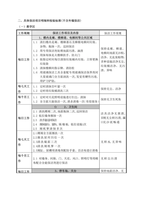 学校保洁专业方案.docx