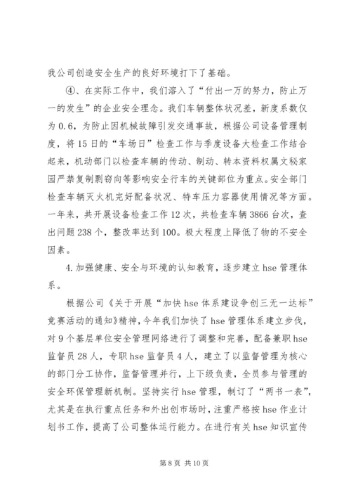 公司安全管理工作经验介绍材料.docx