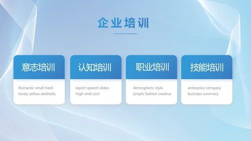 蓝色大气工作总结汇报商务动态PPT