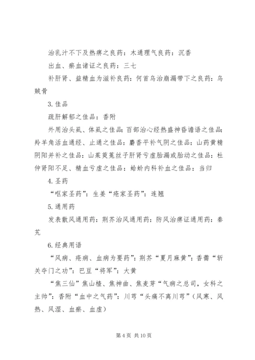 人卫版第二版中药学总结.docx