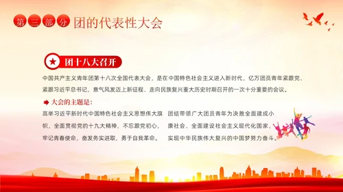 共青团建团101周年团史团课PPT课件五四青年节