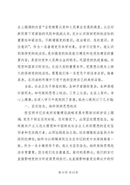 保持党的纯洁性、迎接党的十八大——合肥一中主题教育实践活动汇报材料5篇.docx