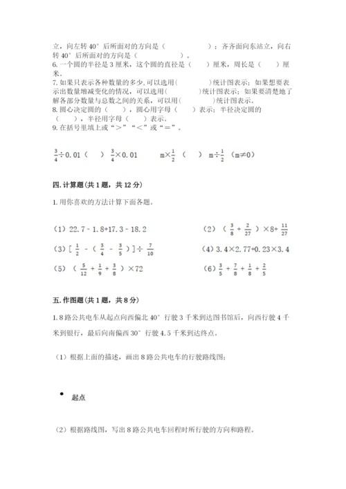 小学数学六年级上册期末考试试卷【全国通用】.docx