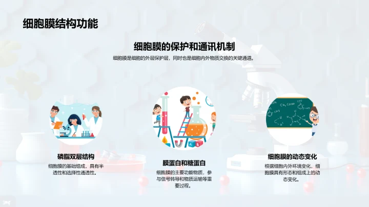 细胞学授课PPT模板