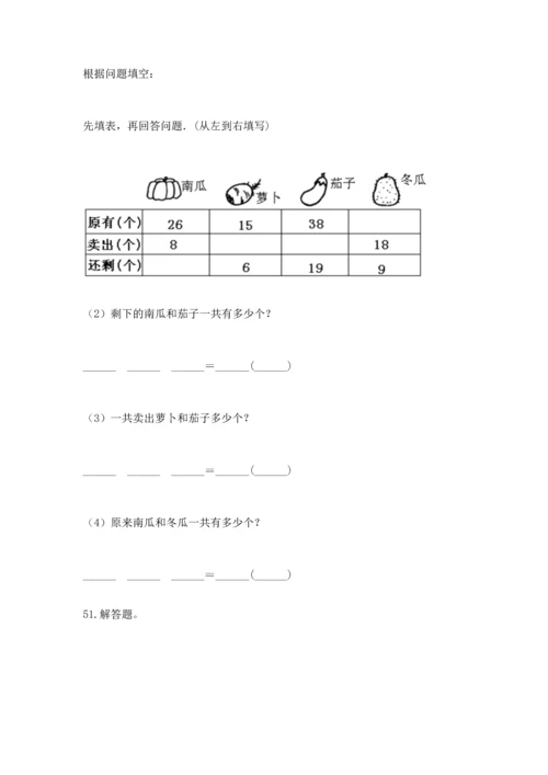 小学二年级上册数学应用题100道及完整答案（全国通用）.docx