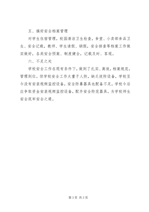 小学年度春季安全工作自查报告范文.docx
