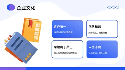 简约插画风并列关系4项PPT