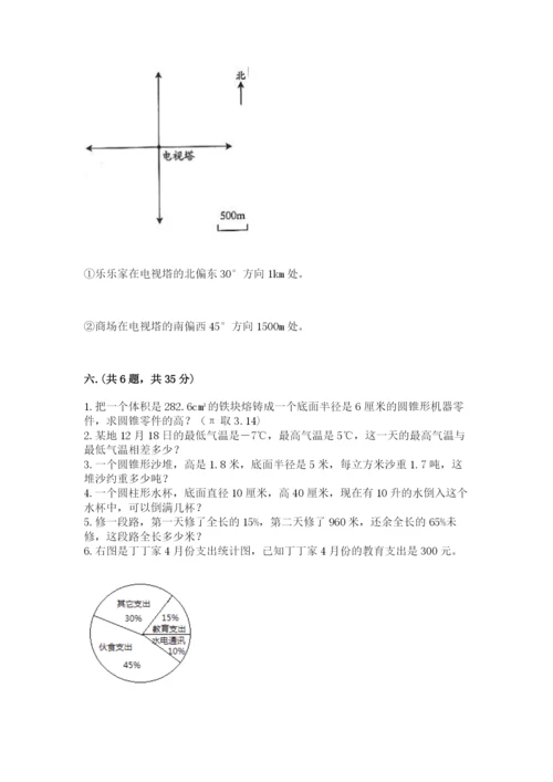 青岛版六年级数学下学期期末测试题附完整答案（精品）.docx