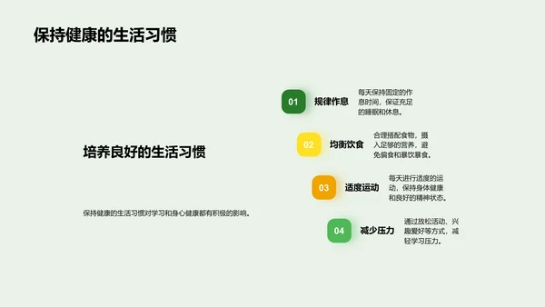 初三学习心态调整PPT模板