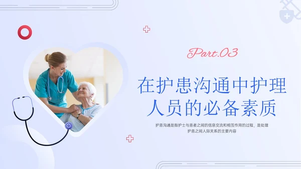 红蓝色简约实拍护患沟通技巧培训PPT课件