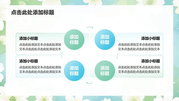 绿色小清新风开学自我介绍汇报PPT模板