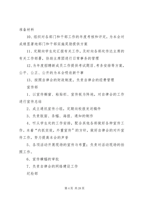 共青团福建师范大学委员会各部门职能_1.docx
